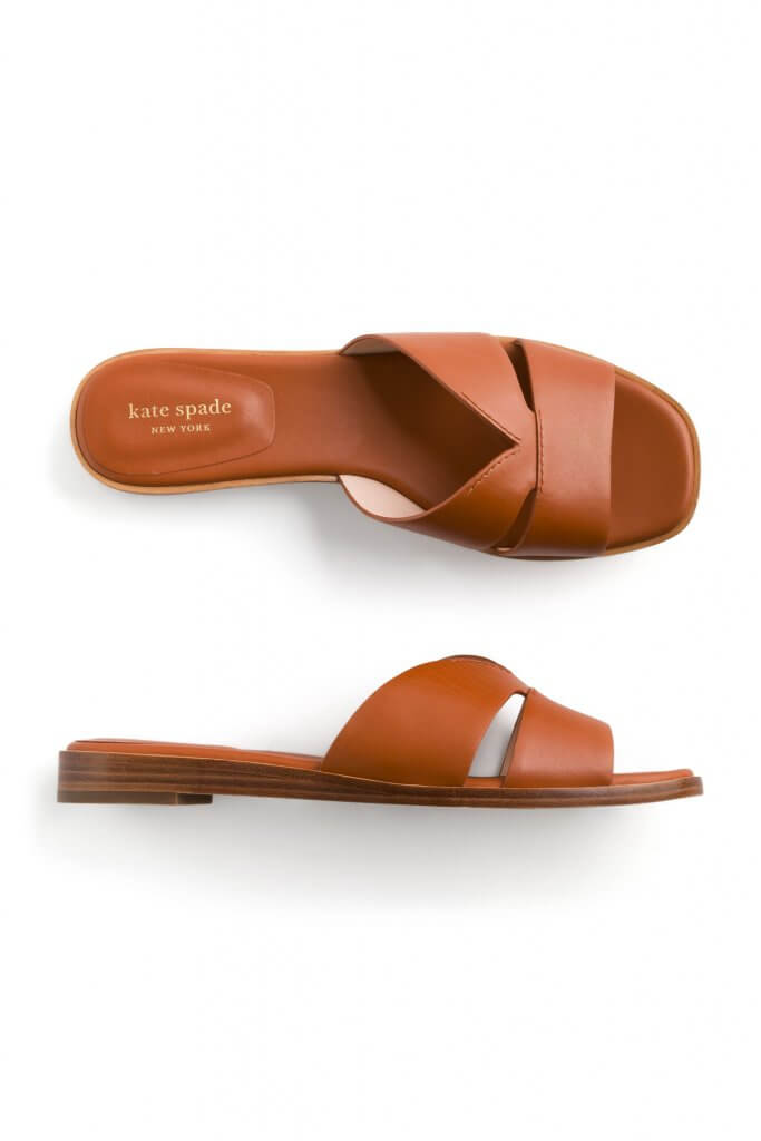 Stitch Fix women’s brown slide sandals.