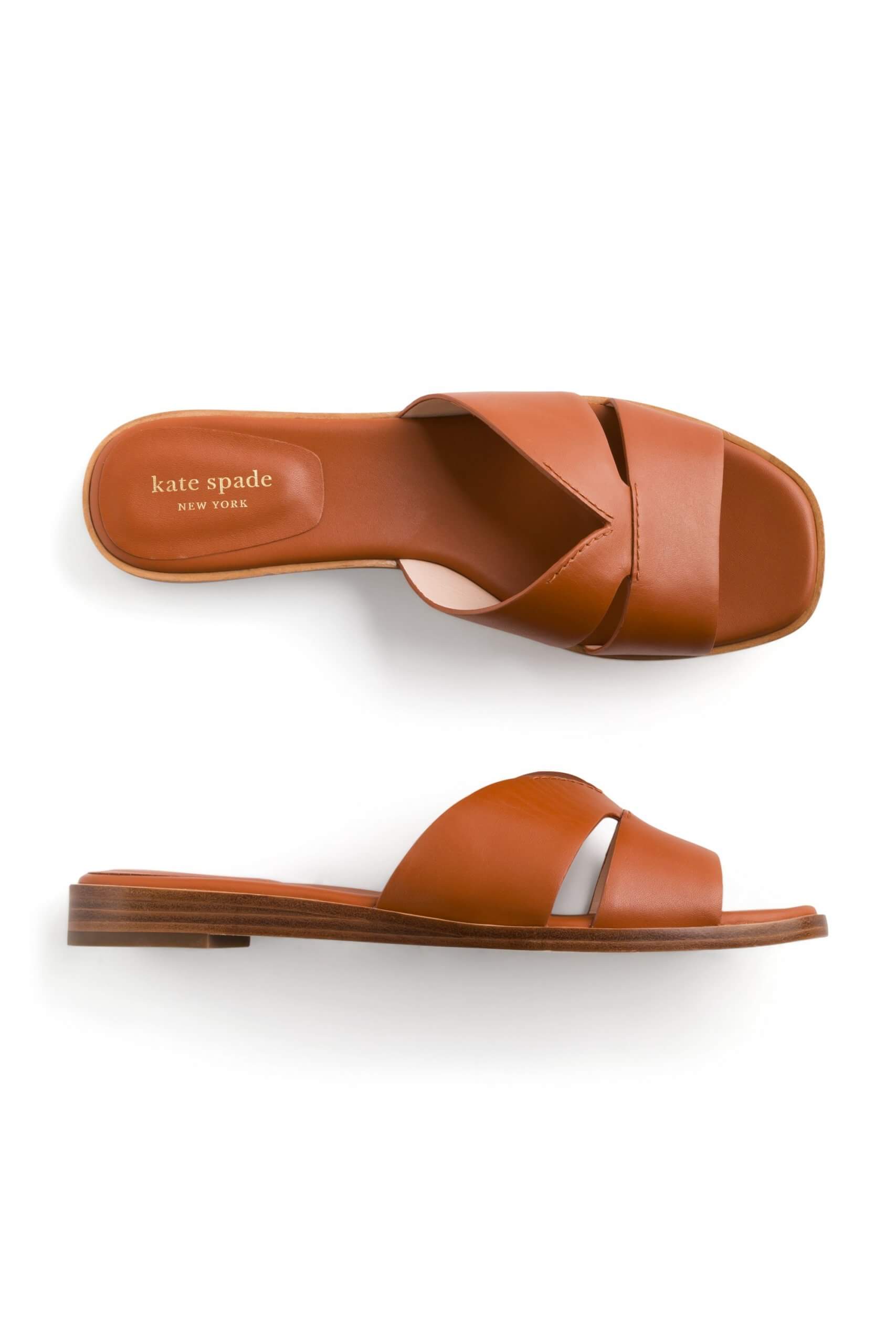 Stitch Fix women’s brown slide sandals.