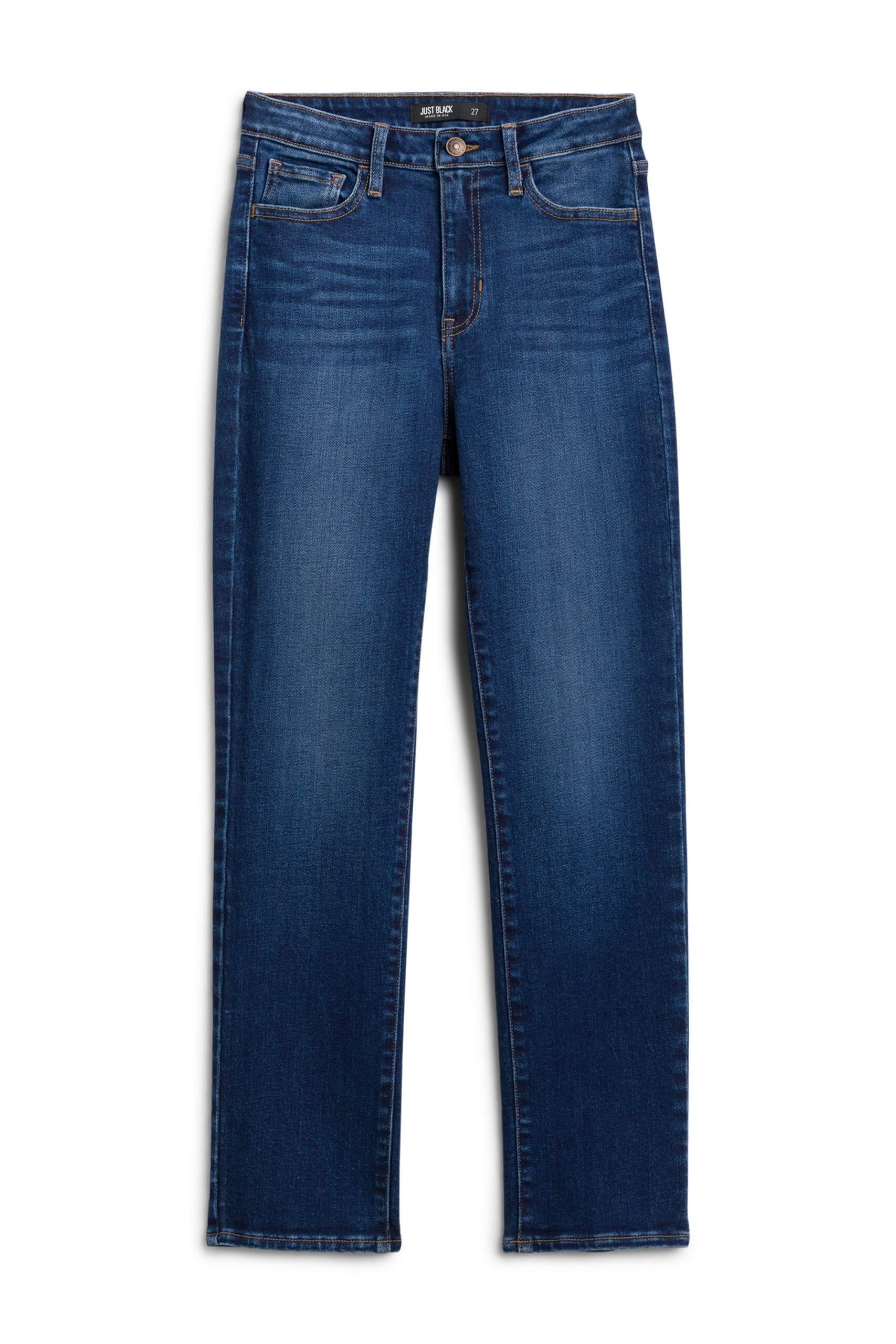 Stitch Fix Women's blue straight-fit jeans.