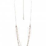 Stitch Fix women’s layered necklace with multi-colored beads.