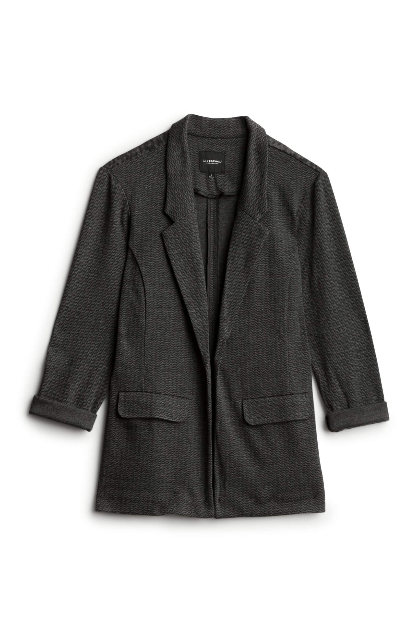 Stitch Fix women's grey blazer.