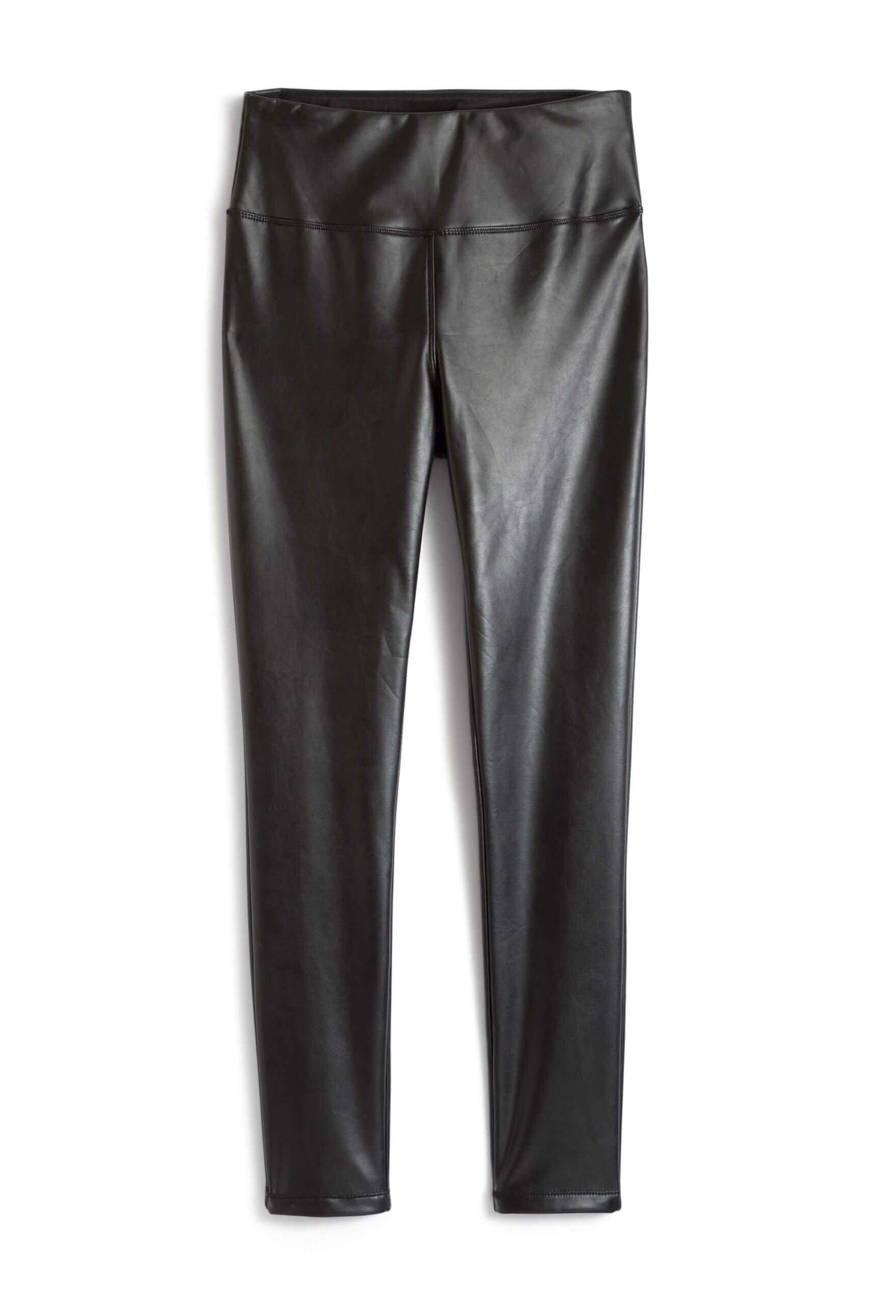 Stitch Fix women’s black faux leather leggings.