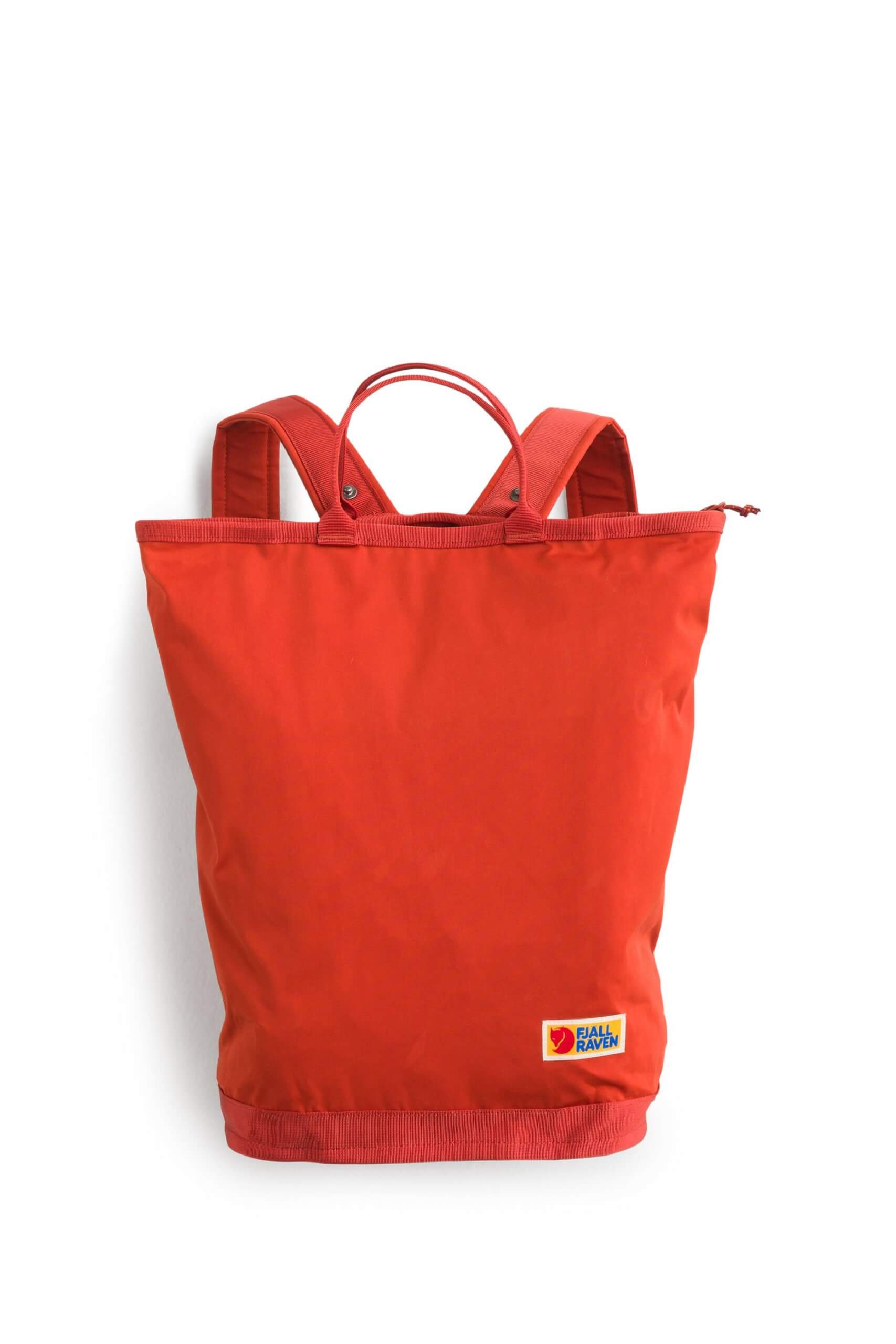 Stitch Fix women’s red-orange tote backpack.