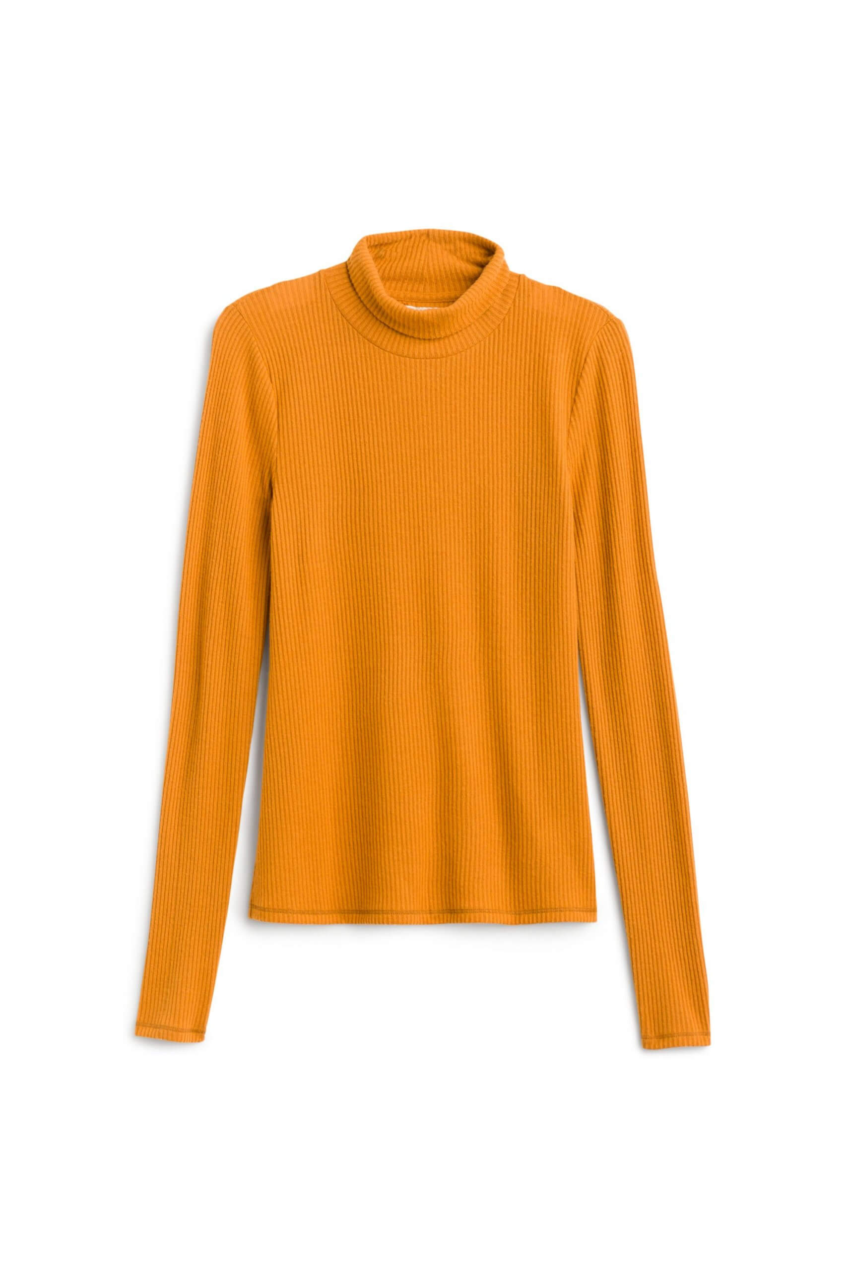 Stitch Fix Women's mustard yellow turtleneck top.