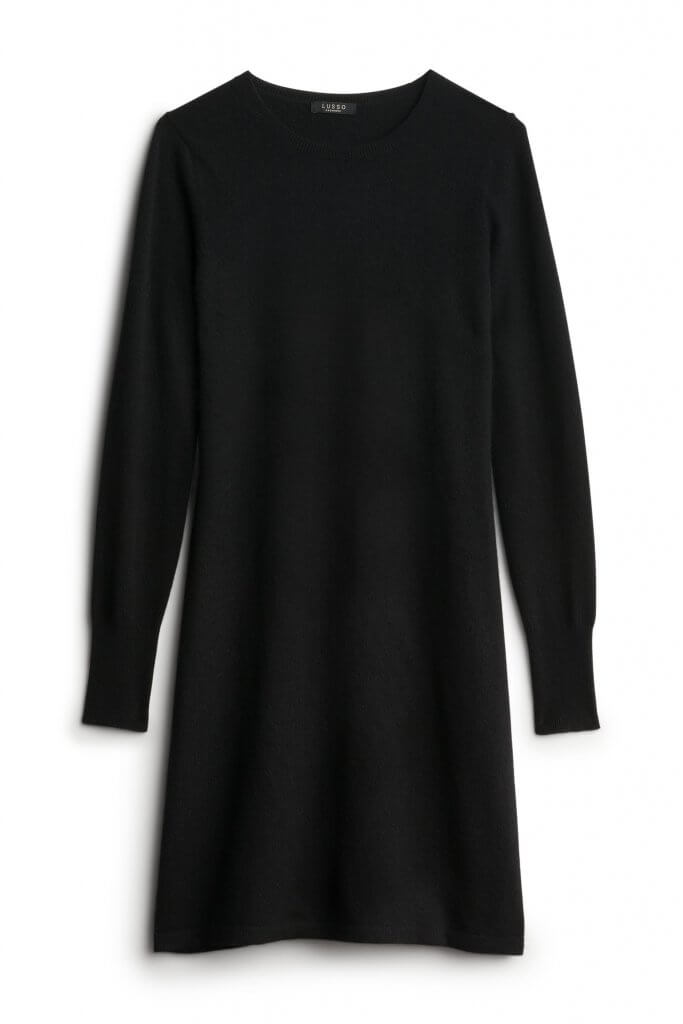 Stitch Fix women’s luxury fabric cashmere black dress.