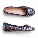 Stitch Fix women’s multi-colored sequin flats.