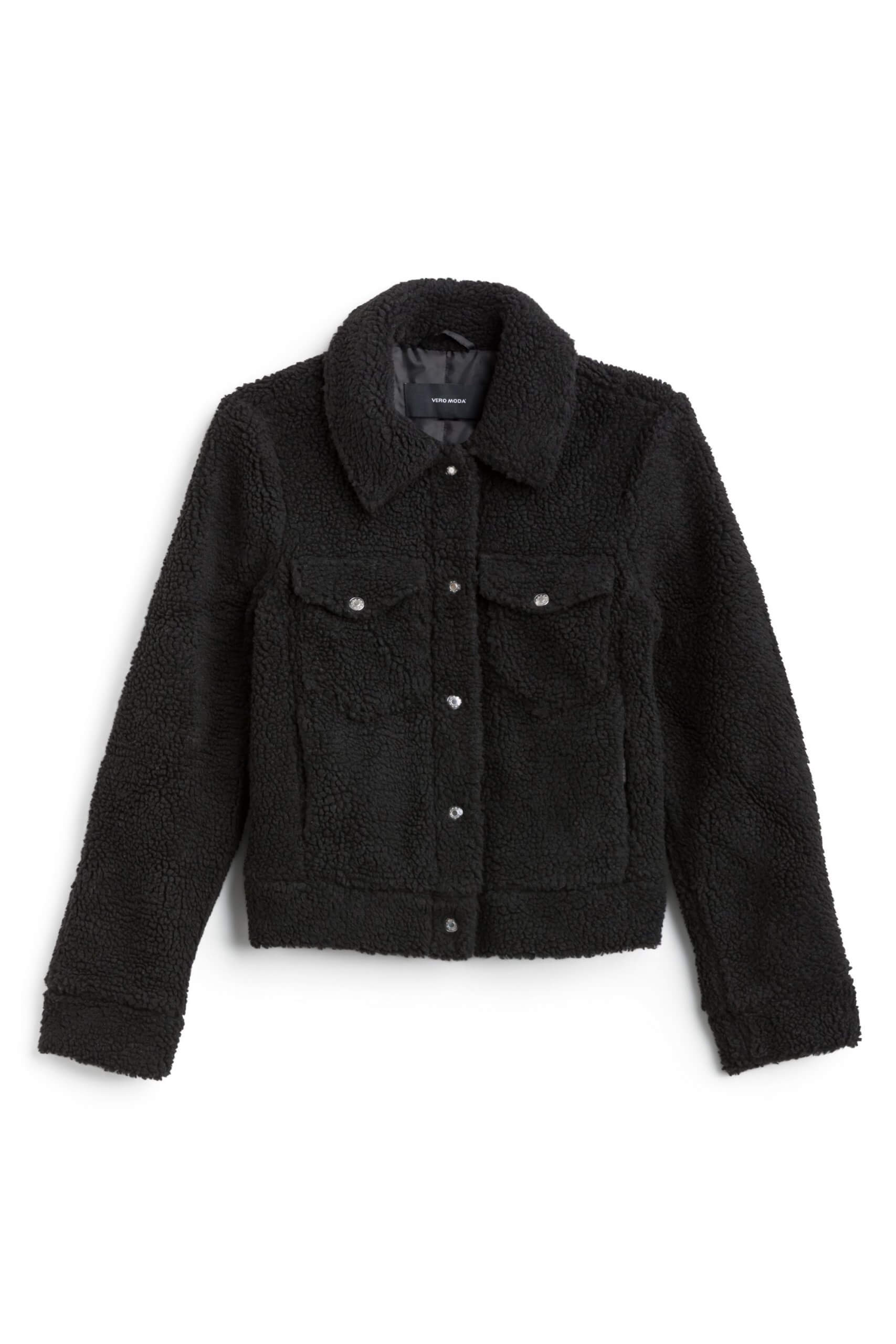 Stitch Fix Women’s black trucker jacket.