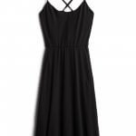 Stitch Fix women’s black dress with cross-back straps.