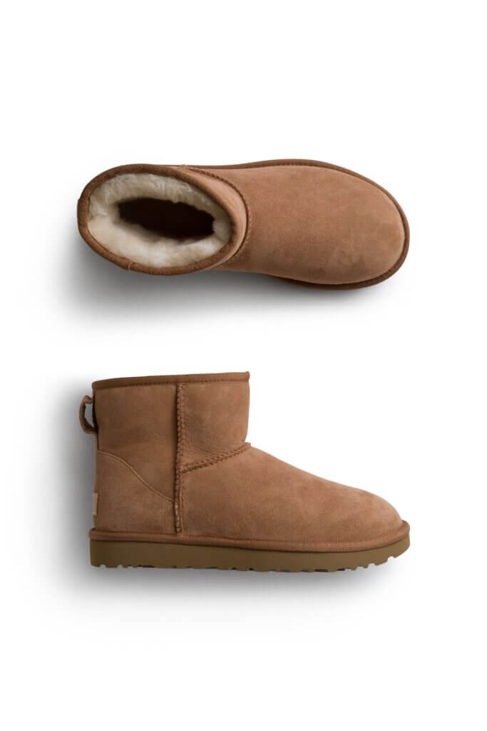 Stitch Fix women’s brown suede boots with sherpa lining.