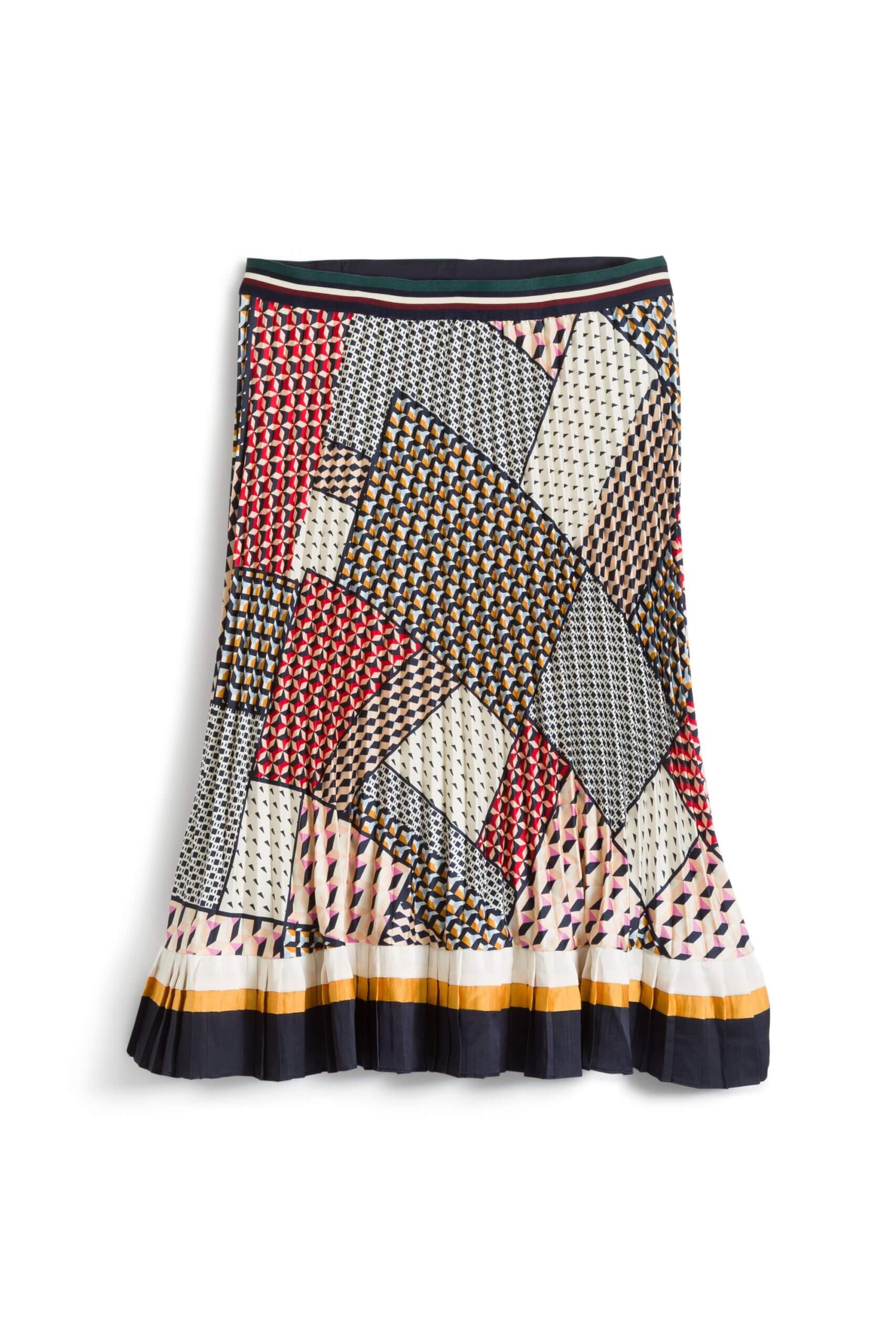 Stitch Fix women's multi-colored midi skirt.