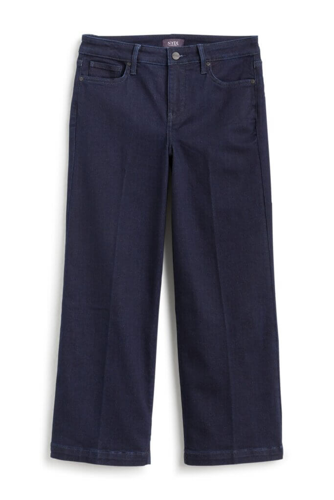 Stitch Fix women’s dark wash wide-leg jeans.