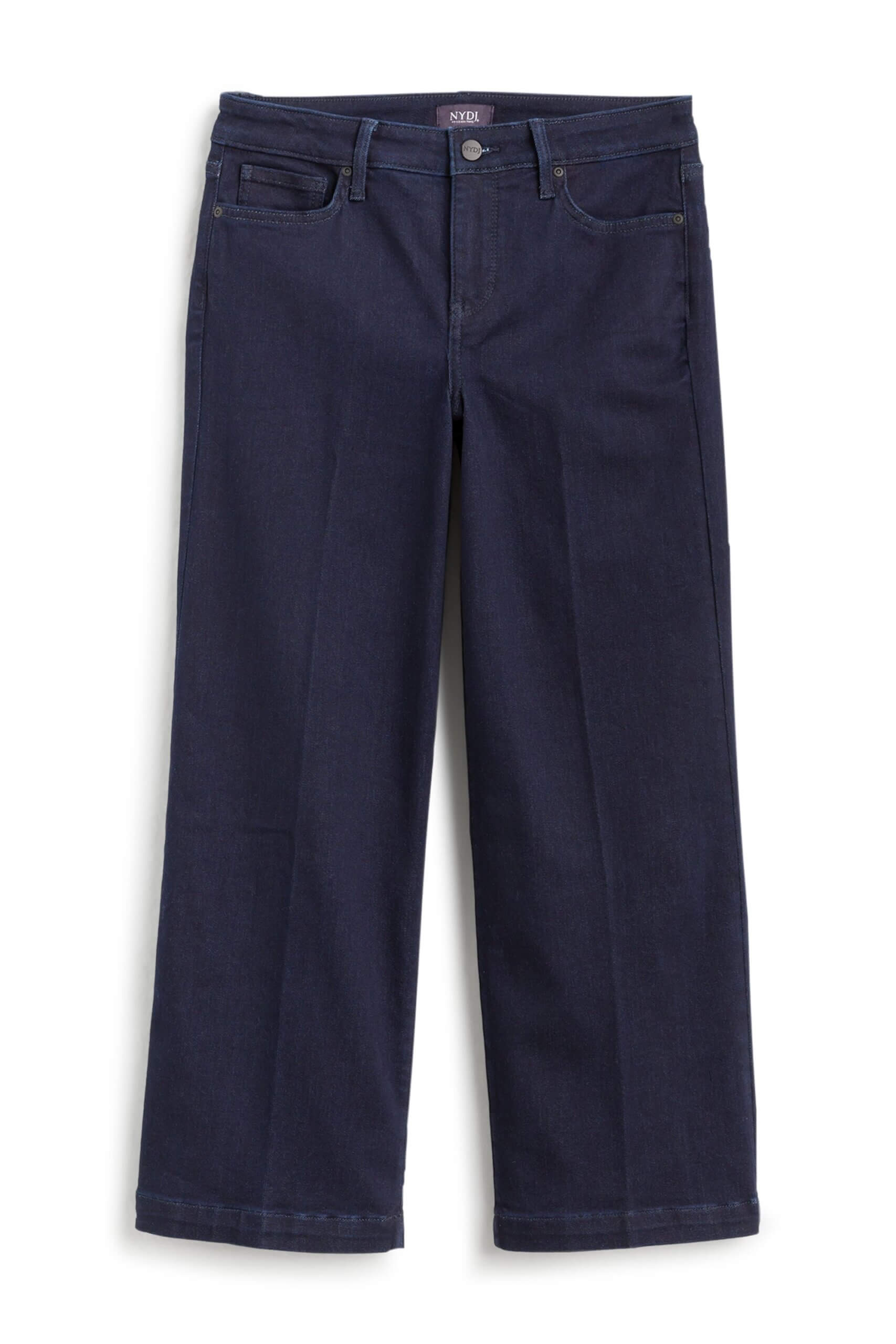 Stitch Fix women’s dark wash wide-leg jeans.