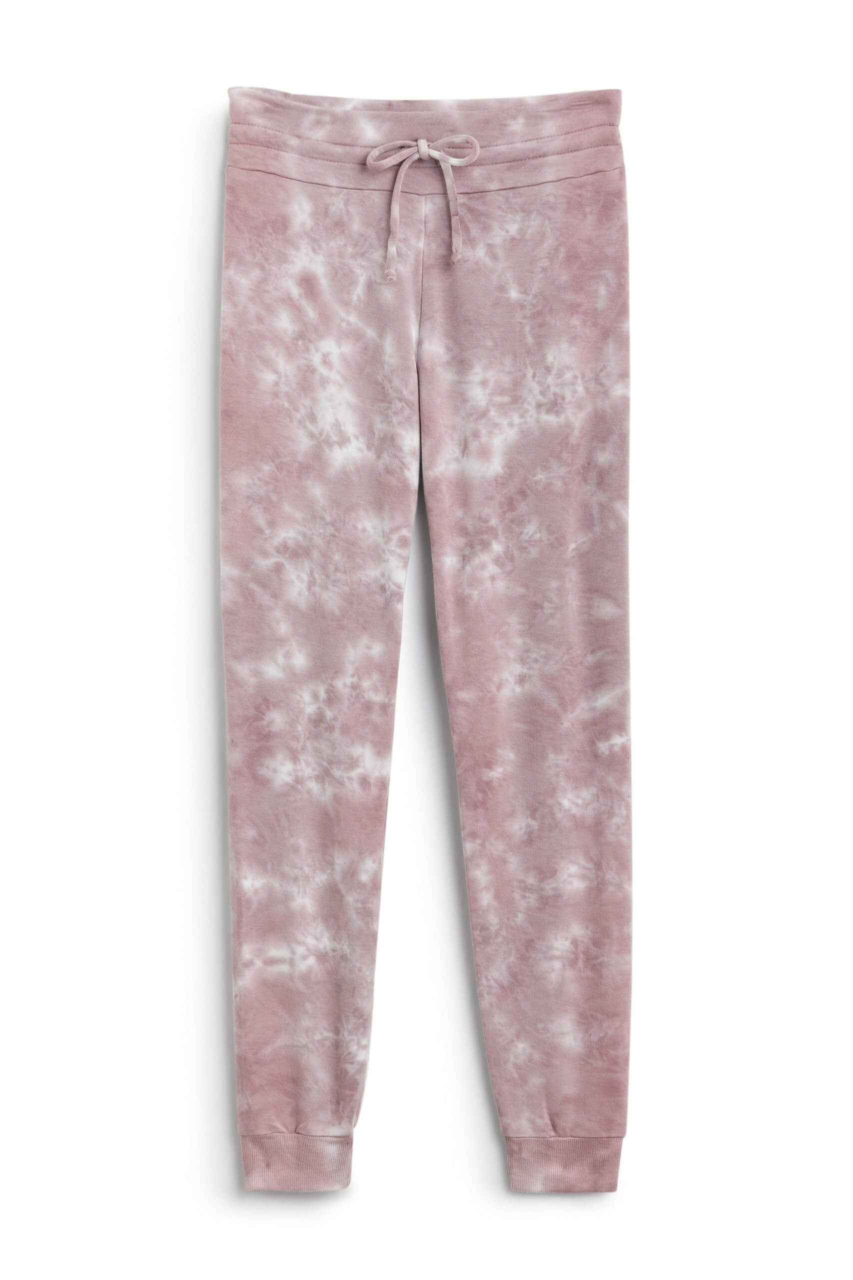 Stitch Fix women’s pink and white tie-dye jogger pants.