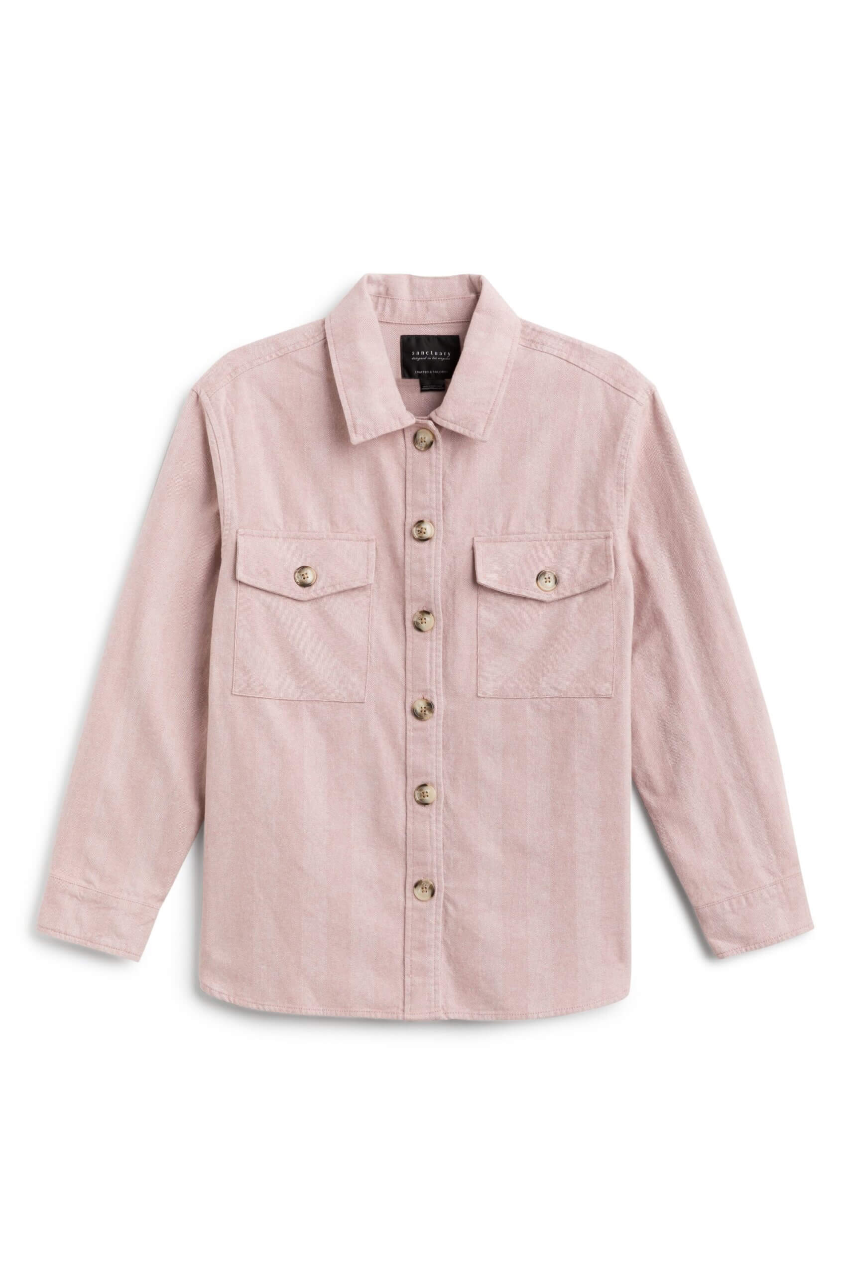 Stitch Fix women’s light pink shacket.