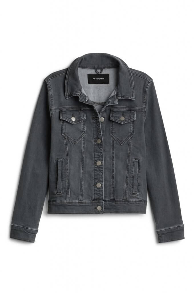 Stitch Fix women’s black denim jacket.