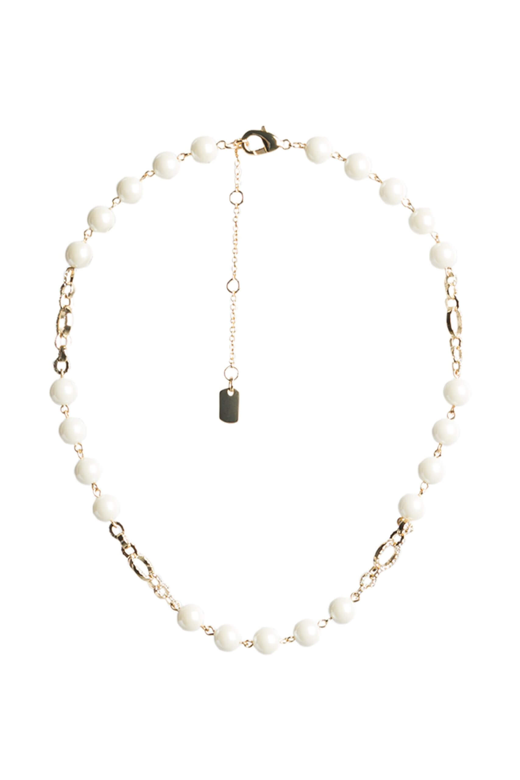 Stitch Fix women’s gold and pearl collar necklace.