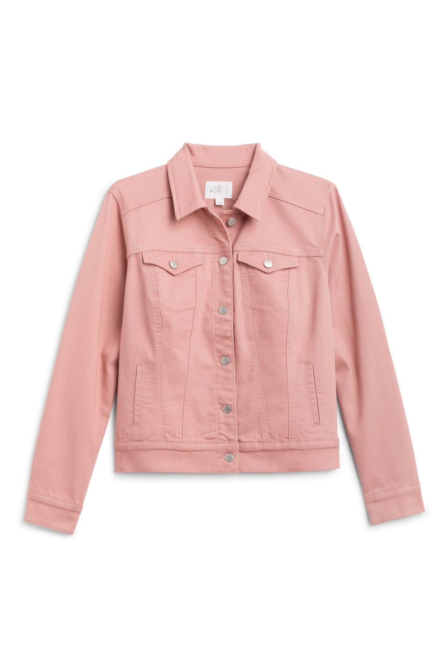 Stitch Fix women’s pink denim jacket.