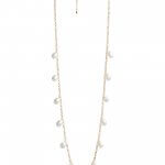 Stitch Fix Women's gold and pearl necklace.