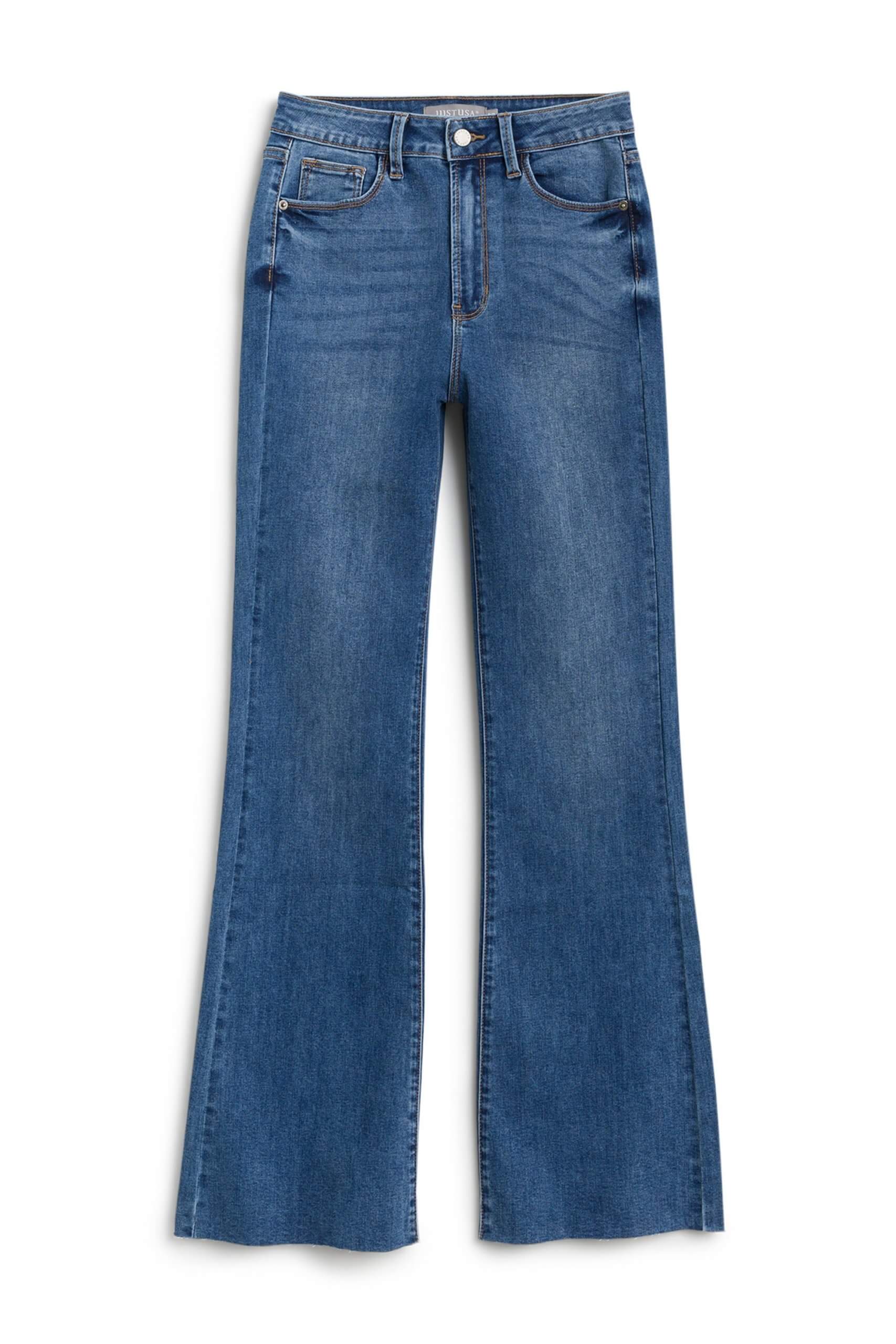 Stitch Fix Women's blue flared jeans.