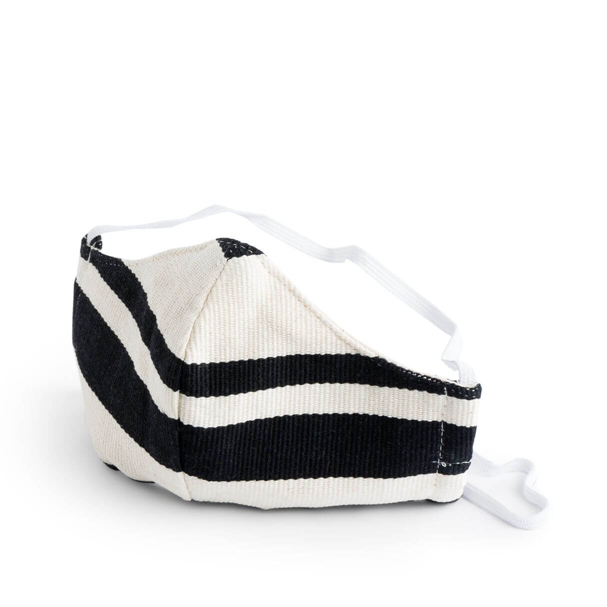 Stitch Fix Women’s Mask in black and white stripes from Mercado Global.