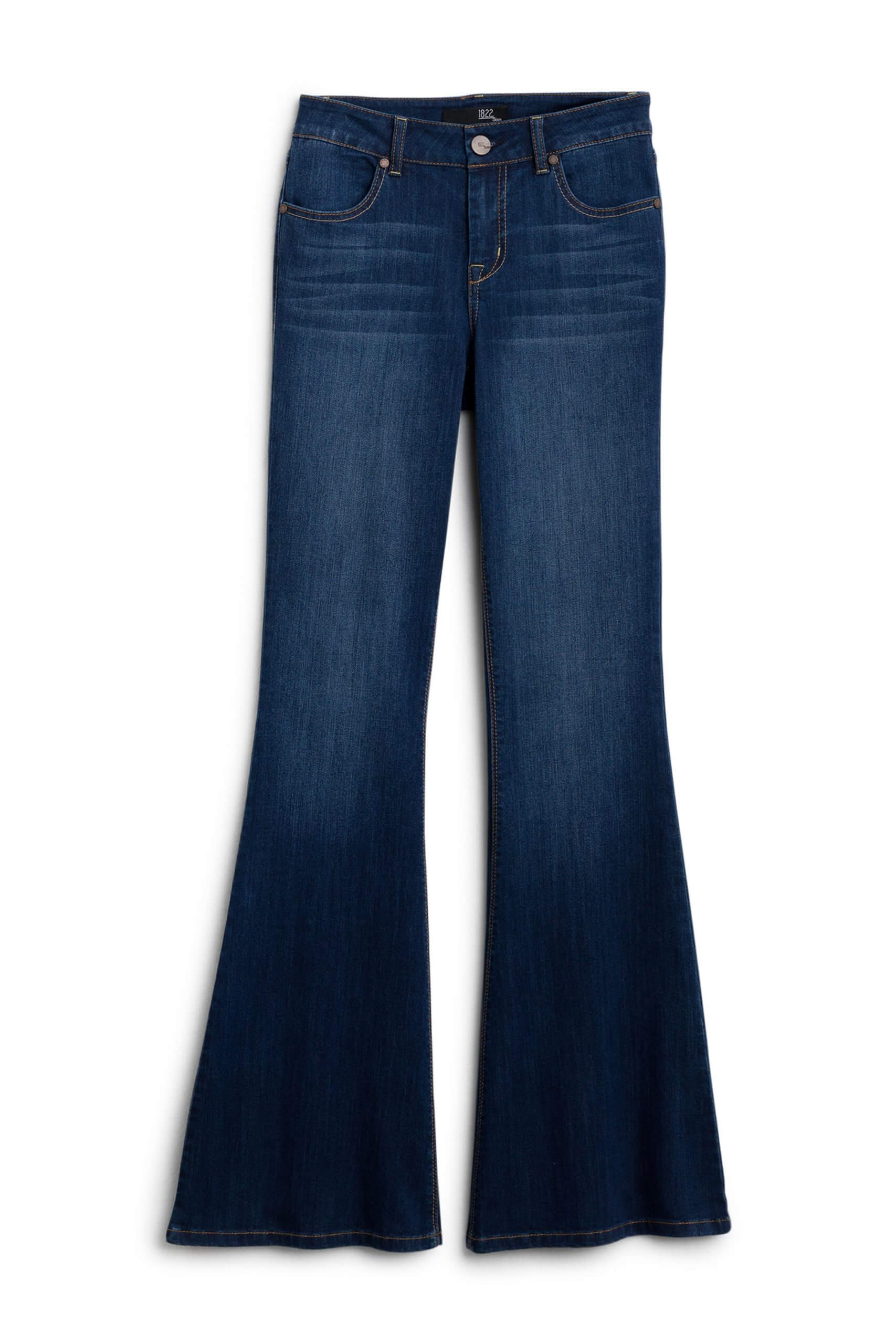 Stitch Fix Women’s dark wash flared jeans.