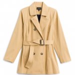 Stitch Fix Women’s tan belted trench coat.