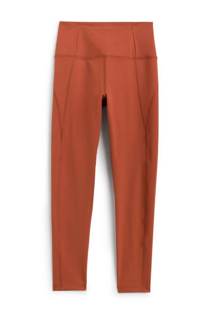 Stitch Fix women's orange athletic leggings.