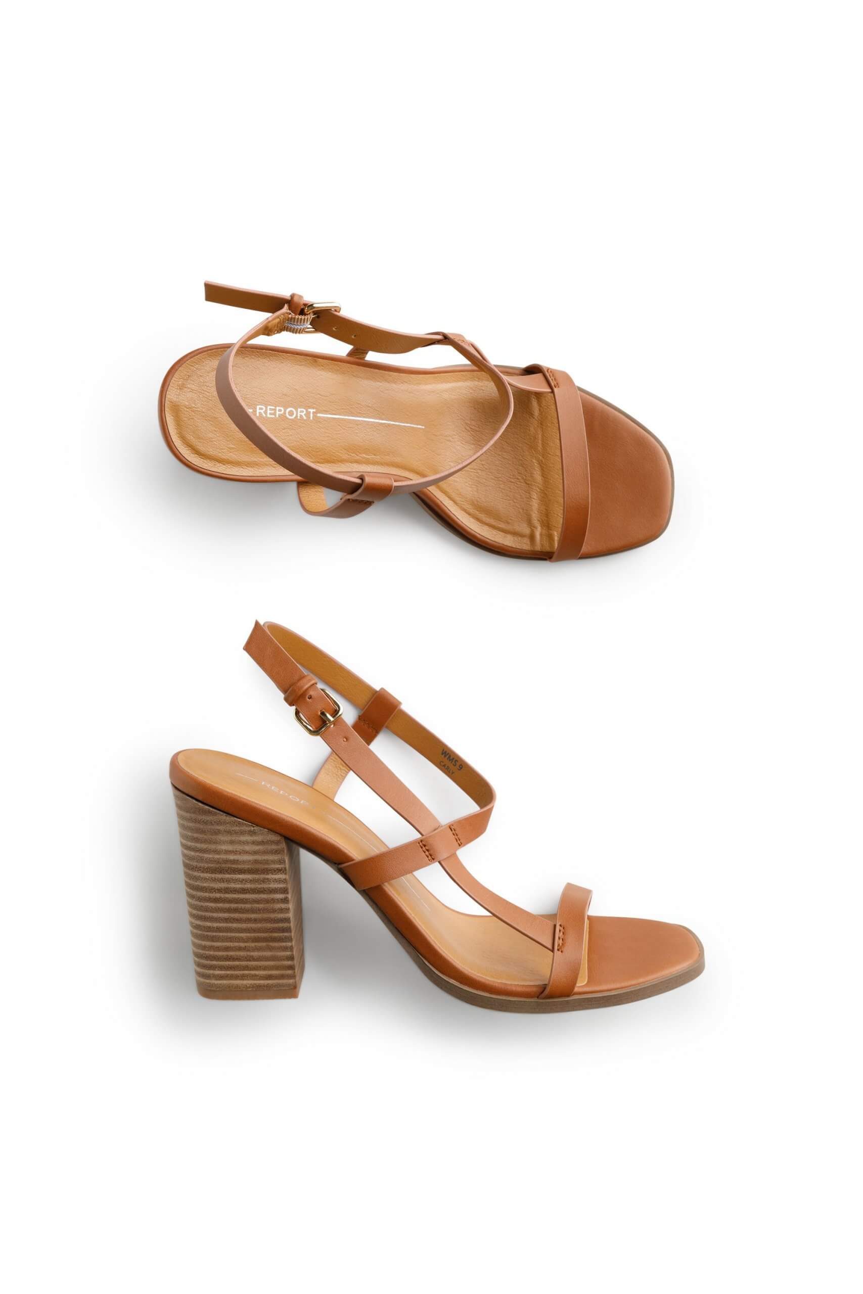 Stitch Fix Women’s brown strappy heeled sandal.