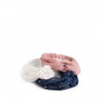 Stitch Fix women’s pink, white and navy star print set of 3 headbands.