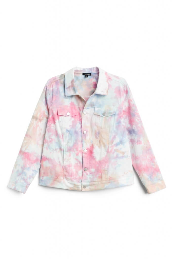 Stitch Fix women’s tie-dye denim jacket.
