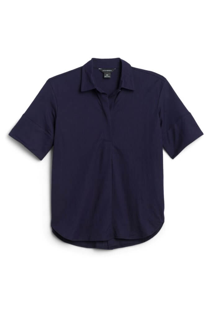 Stitch Fix women’s navy polo shirt.