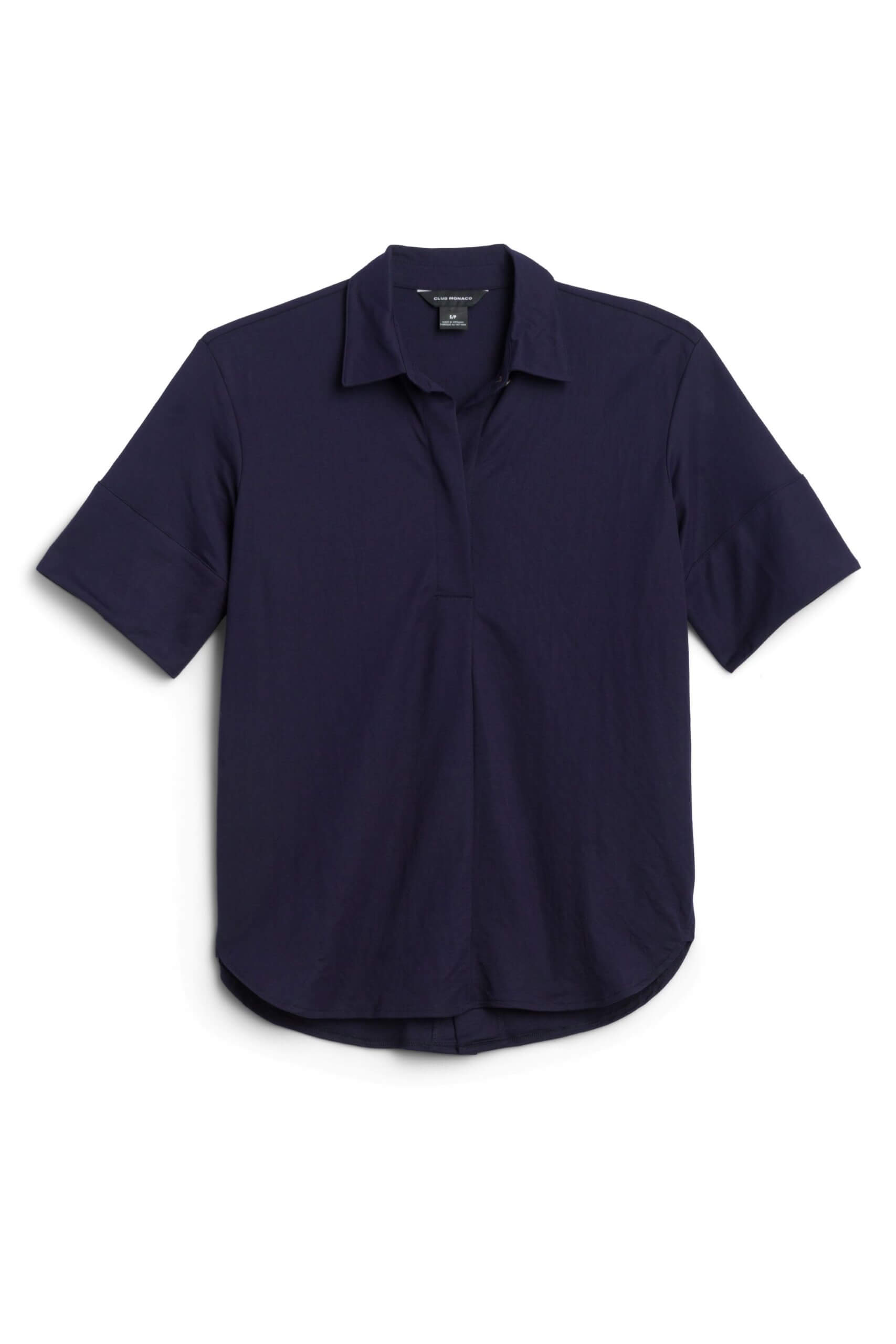 Stitch Fix women’s navy polo shirt.