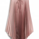 Stitch Fix women’s pleated, ombre satin pleated midi skirt.