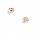 Stitch Fix women’s gold and white flower-shaped earrings.
