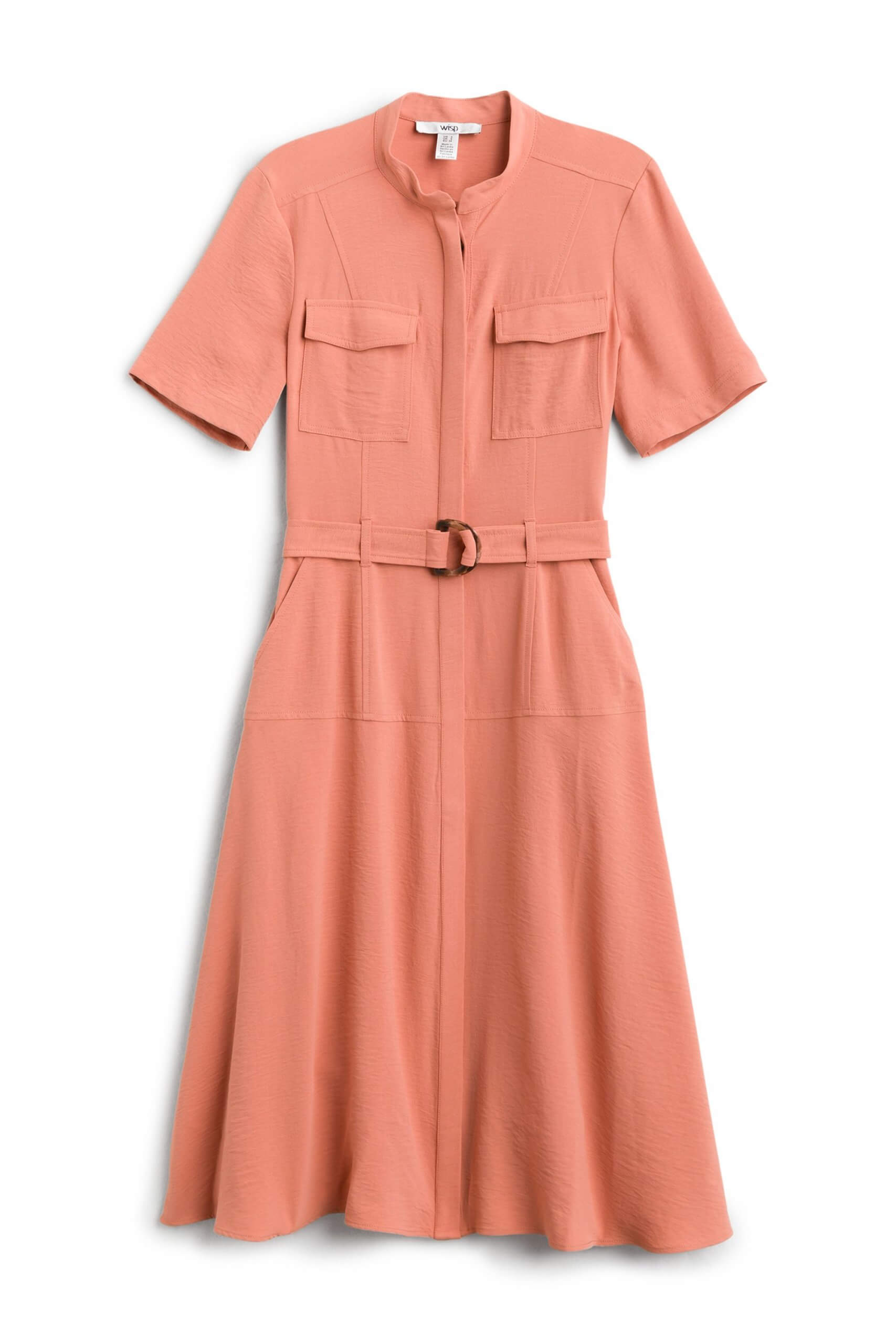 Stitch Fix Women’s peach belted dress.