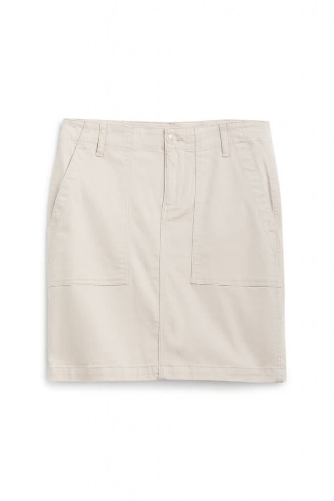 Stitch Fix women’s cream utility skirt.