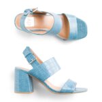 Stitch Fix women’s blue block heeled sandals.