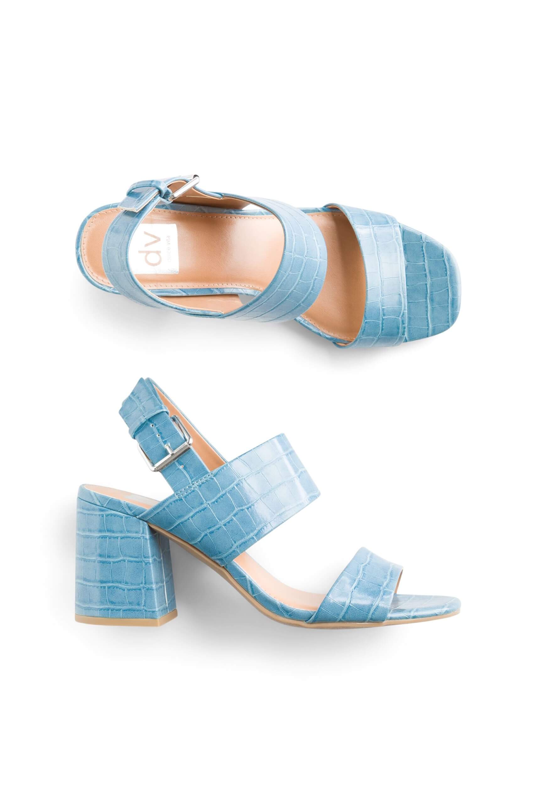 Stitch Fix women’s blue block heeled sandals.
