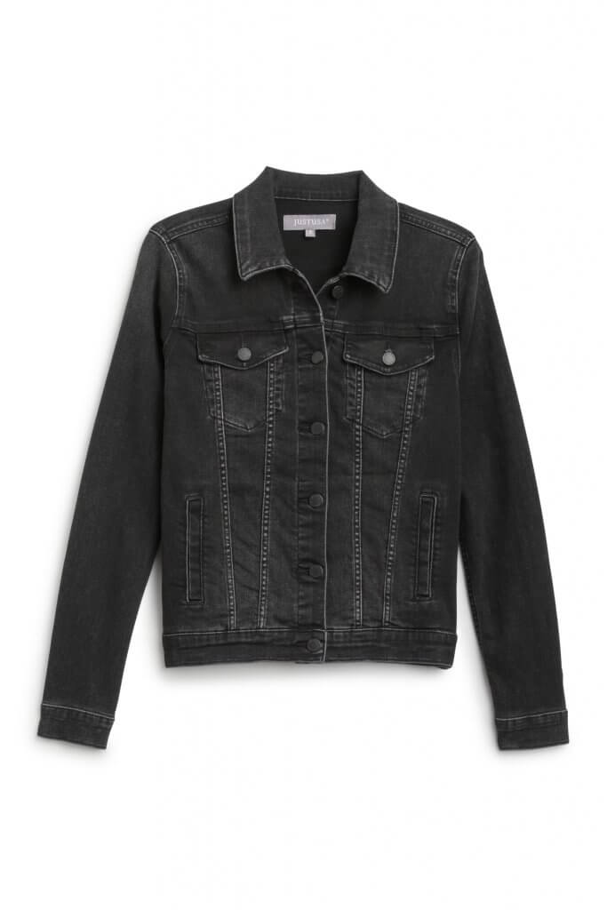 Stitch Fix women’s black denim jacket.