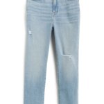 Stitch Fix women’s light-wash distressed jeans.