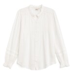 Stitch Fix women’s white long-sleeve button-front blouse.