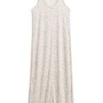 Stitch Fix T-shirt tank maxi dress with subtle beige and white animal print.