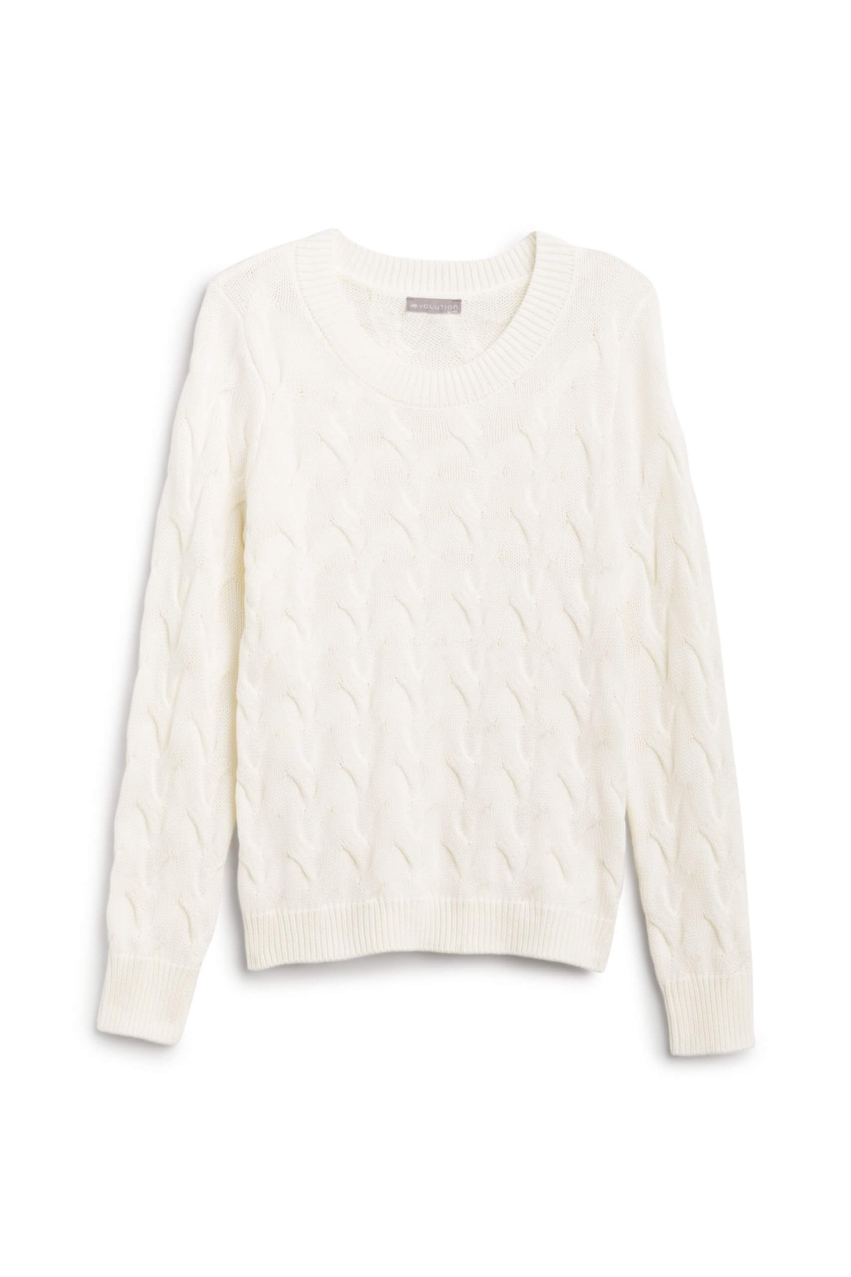 Stitch Fix Women’s cream crew neck sweater.