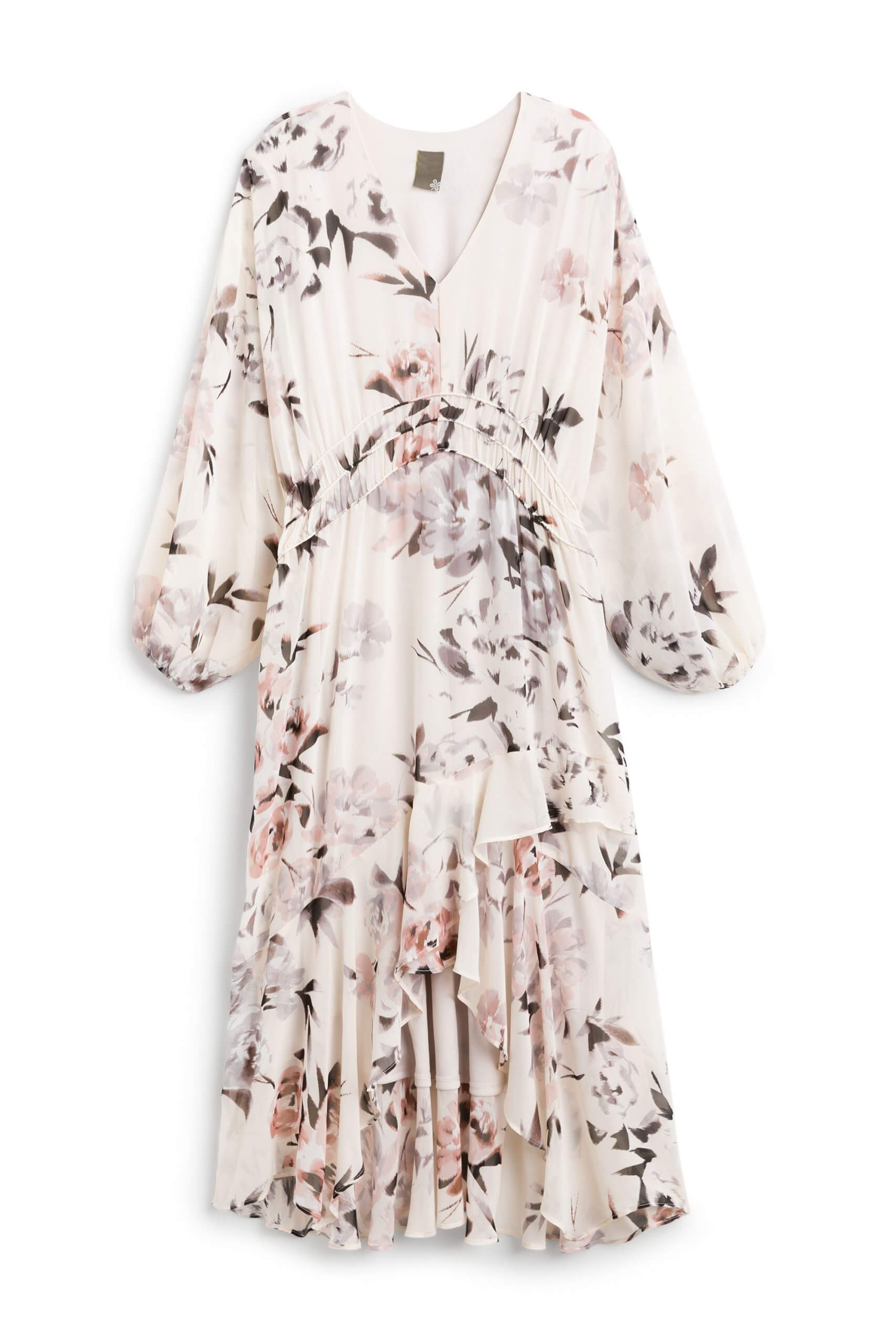 Stitch Fix women’s cream floral long sleeve dress.