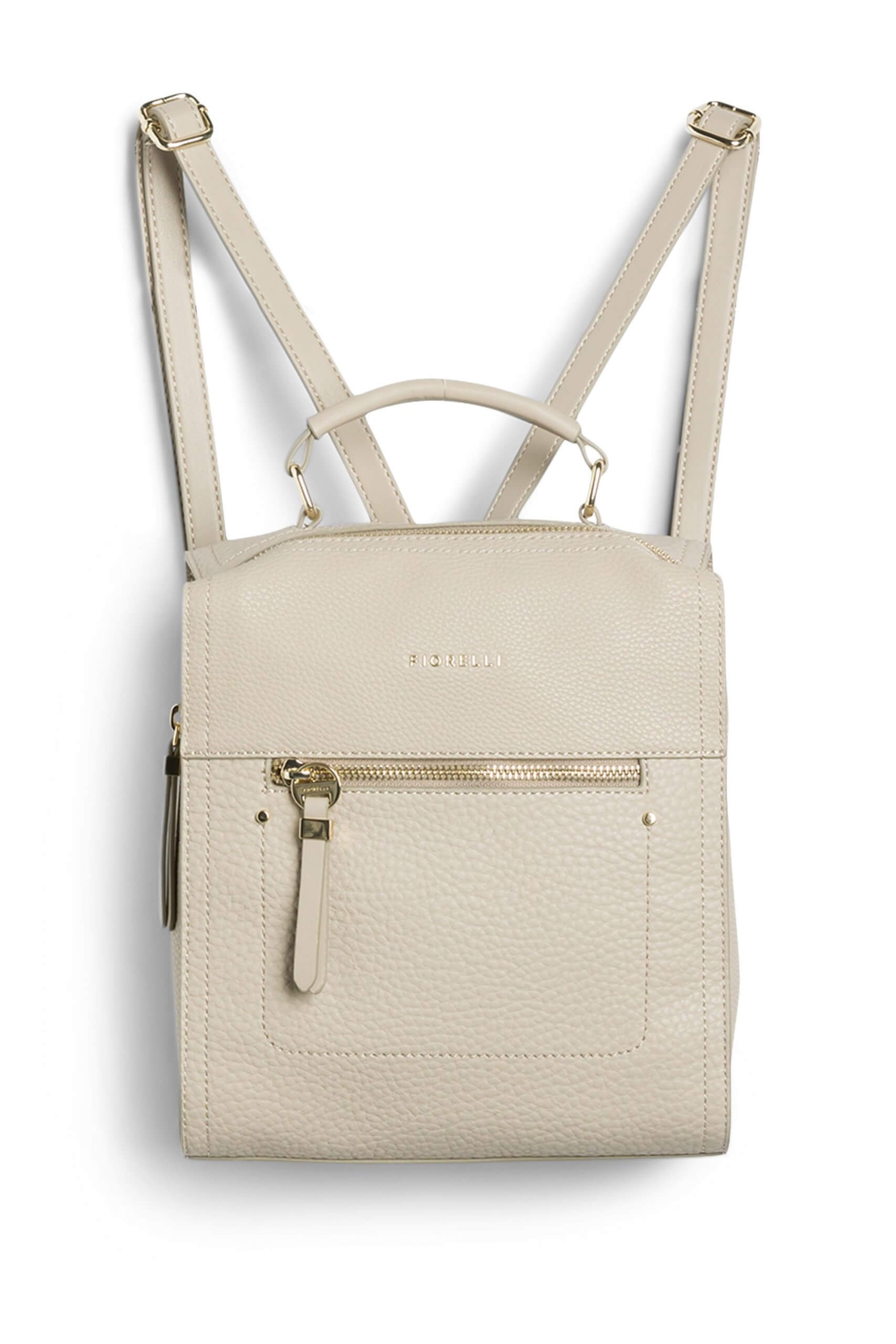 Stitch Fix Women’s beige leather backpack.