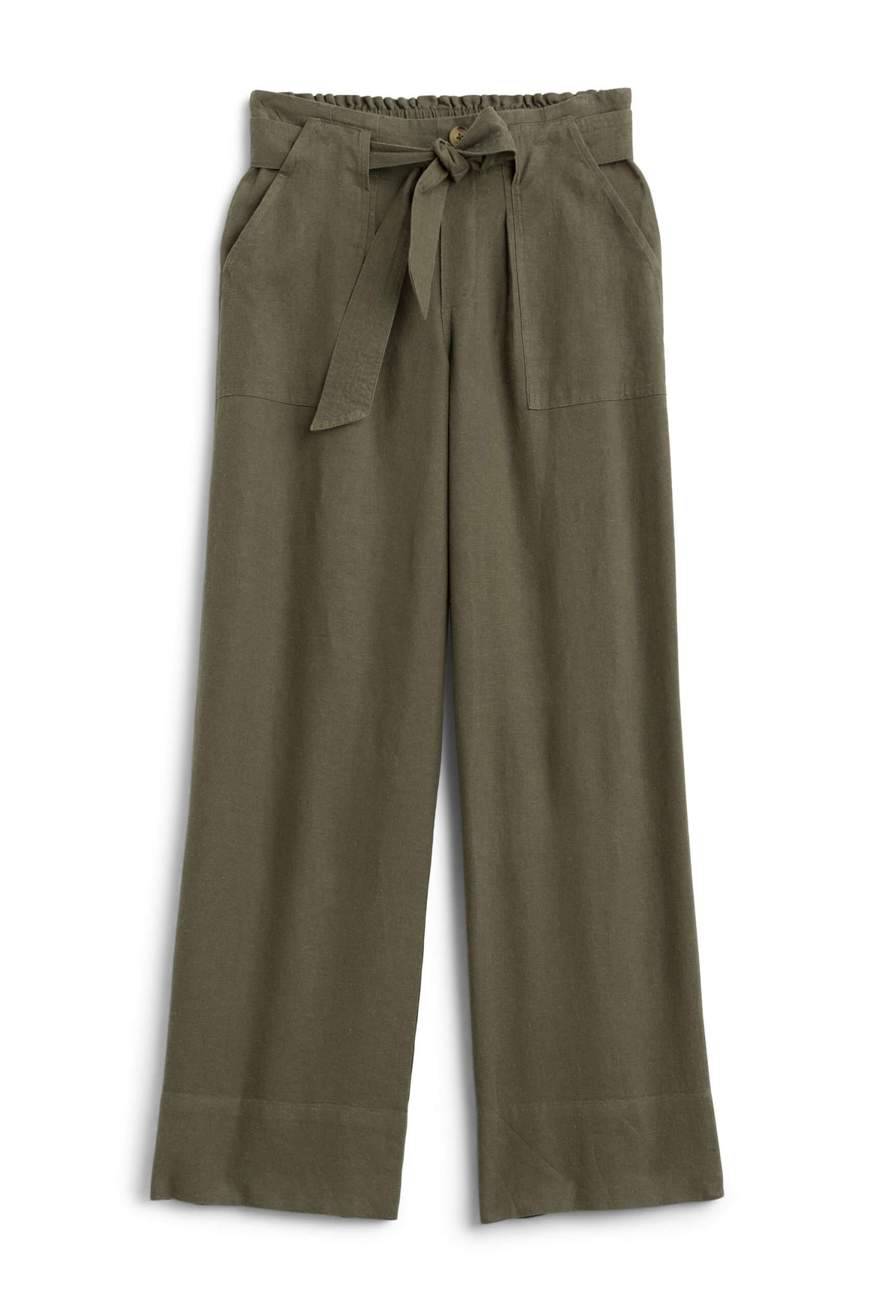 Stitch Fix women’s olive wide-leg pants.