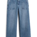 Stitch Fix women’s blue wide-leg jeans.