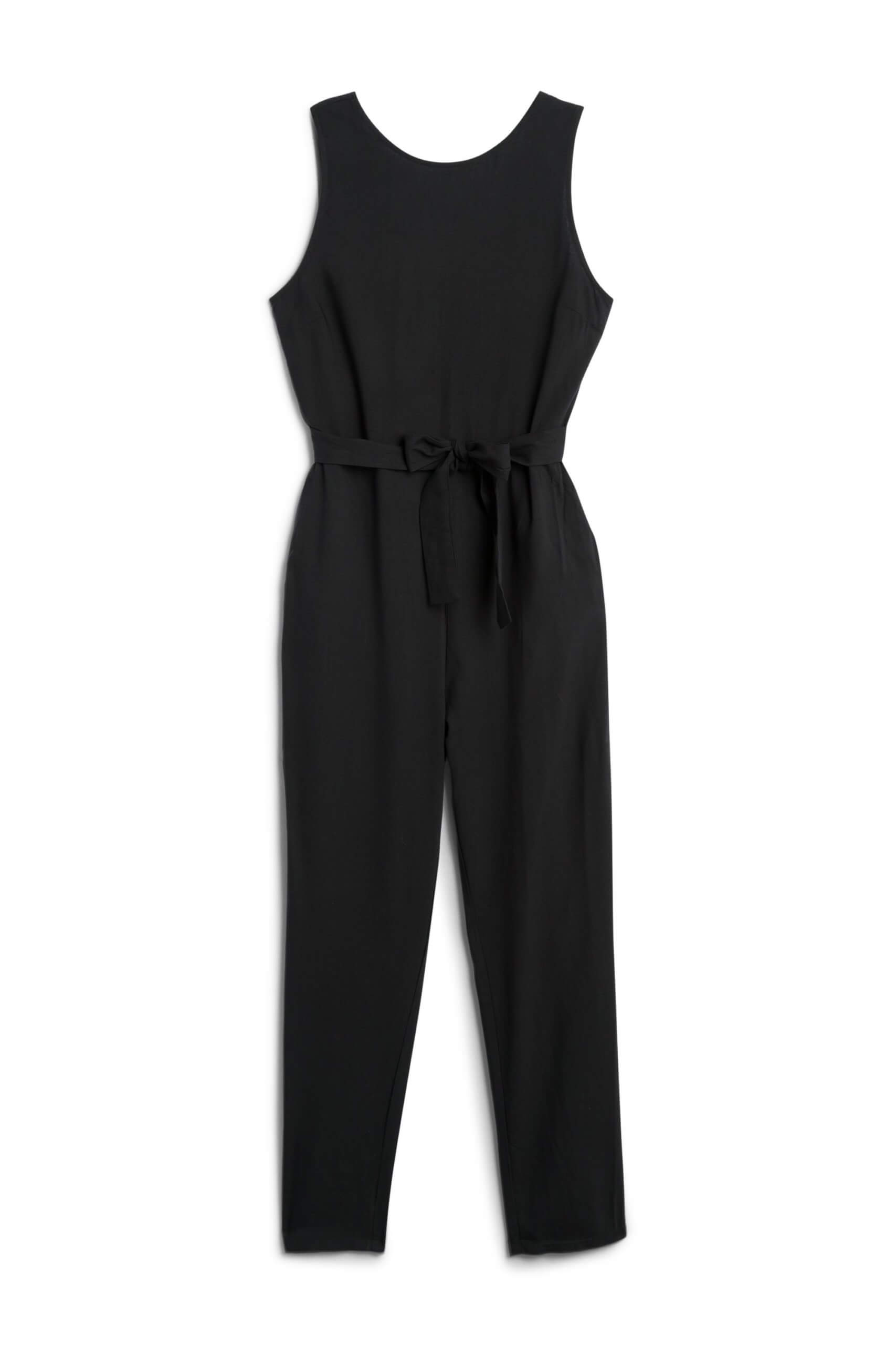Stitch Fix women’s black sleeveless jumpsuit.