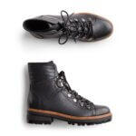 Stitch Fix women’s brown lace-up combat boots.