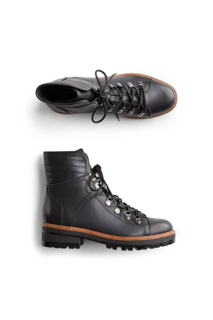 Stitch Fix women’s brown lace-up combat boots.